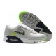 Men Nike Air Max 90 Grey White and Black Running Shoes