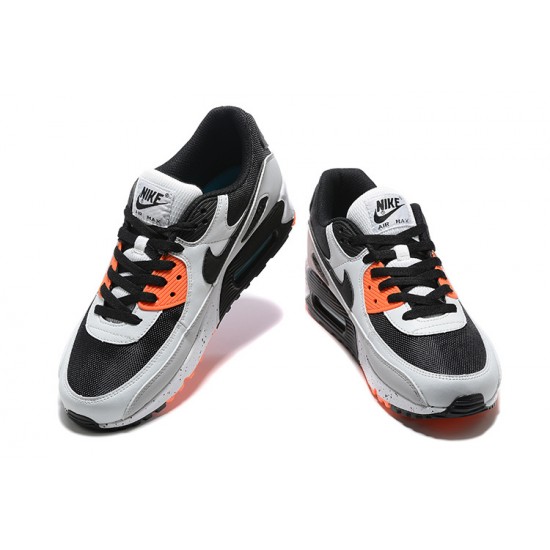 Men Nike Air Max 90 Orange Black DC9845-100 Running Shoes