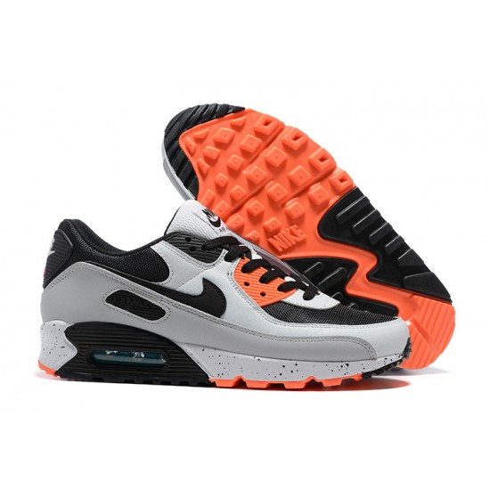 Men Nike Air Max 90 Orange Black DC9845-100 Running Shoes