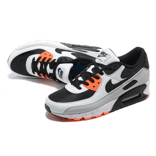 Men Nike Air Max 90 Orange Black DC9845-100 Running Shoes