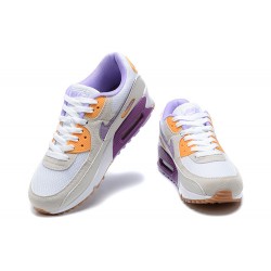 Men Nike Air Max 90 Purple White Running Shoes