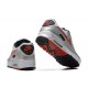 Men Nike Air Max 90 Silver Red Running Shoes