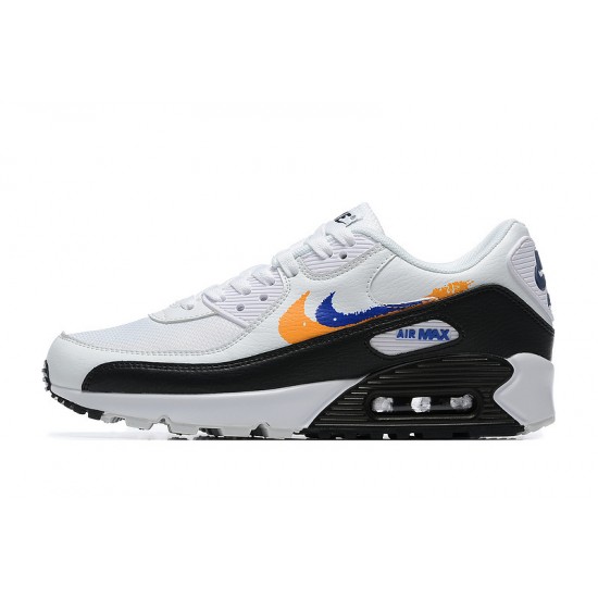 Men Nike Air Max 90 White Black FD0654-400 Running Shoes