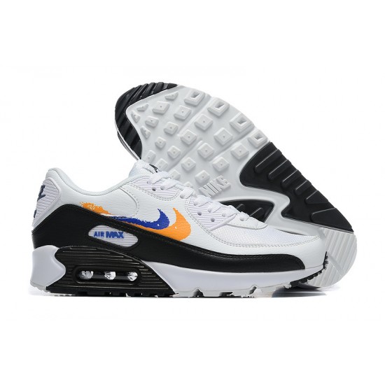 Men Nike Air Max 90 White Black FD0654-400 Running Shoes