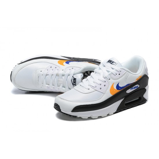 Men Nike Air Max 90 White Black FD0654-400 Running Shoes