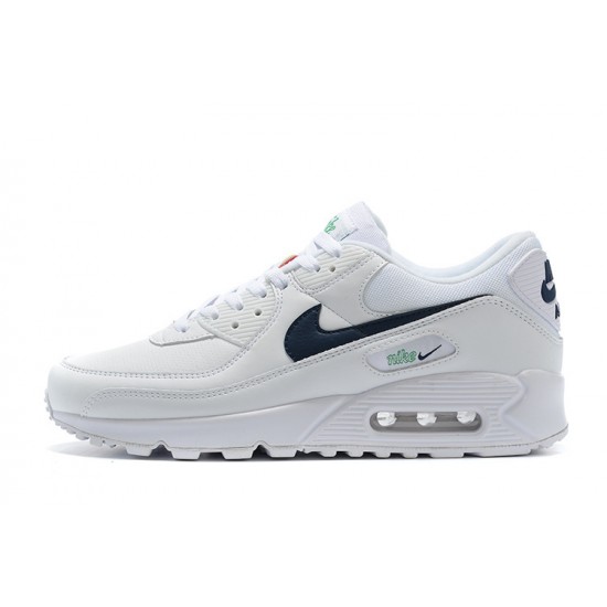 Men Nike Air Max 90 White Black Running Shoes