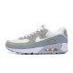 Men Nike Air Max 90 White Grey and Green Running Shoes