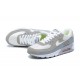 Men Nike Air Max 90 White Grey and Green Running Shoes