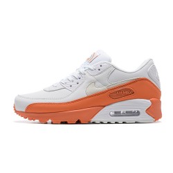 Men Nike Air Max 90 White Orange DM0958-100 Running Shoes