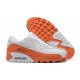 Men Nike Air Max 90 White Orange DM0958-100 Running Shoes