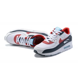 Men Nike Air Max 90 White Red DJ5170-100 Running Shoes