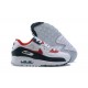 Men Nike Air Max 90 White Red DJ5170-100 Running Shoes