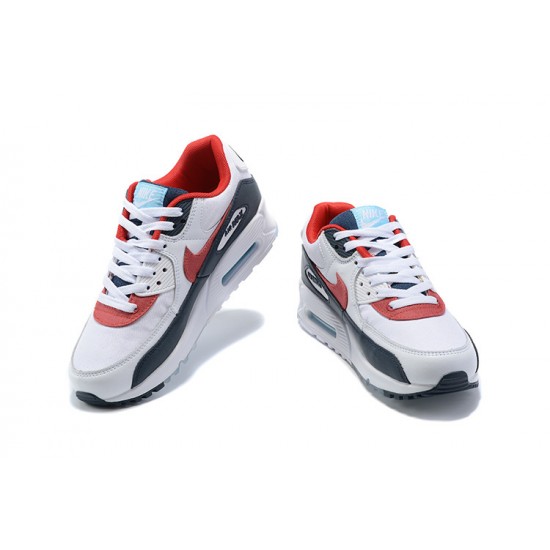 Men Nike Air Max 90 White Red DJ5170-100 Running Shoes