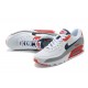 Men Nike Air Max 90 White Red Running Shoes