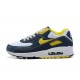 Men Nike Air Max 90 Yellow Blue DC9845-101 Running Shoes