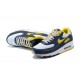 Men Nike Air Max 90 Yellow Blue DC9845-101 Running Shoes