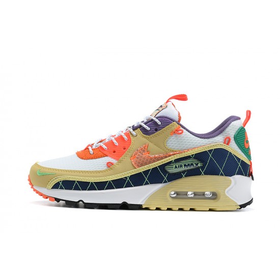 Men Nike Air Max 90 Yellow Orange CZ9078-784 Running Shoes