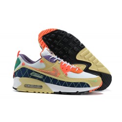 Men Nike Air Max 90 Yellow Orange CZ9078-784 Running Shoes