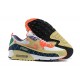 Men Nike Air Max 90 Yellow Orange CZ9078-784 Running Shoes