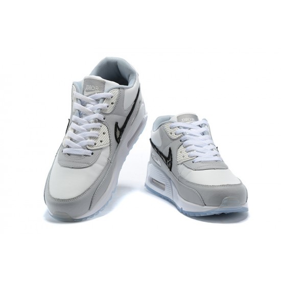 WMNS/Men Nike Air Max 90 Grey White CN8607-002 Running Shoes