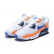 WMNS/Men Nike Air Max 90 Orange Blue AJ1285-104 Running Shoes