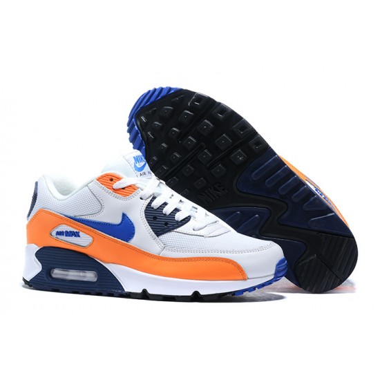 WMNS/Men Nike Air Max 90 Orange Blue AJ1285-104 Running Shoes