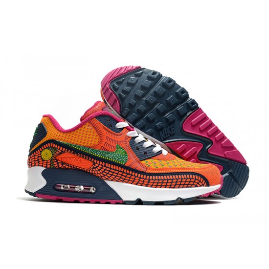 WMNS/Men Nike Air Max 90 Orange Pink Running Shoes