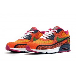 WMNS/Men Nike Air Max 90 Orange Pink Running Shoes