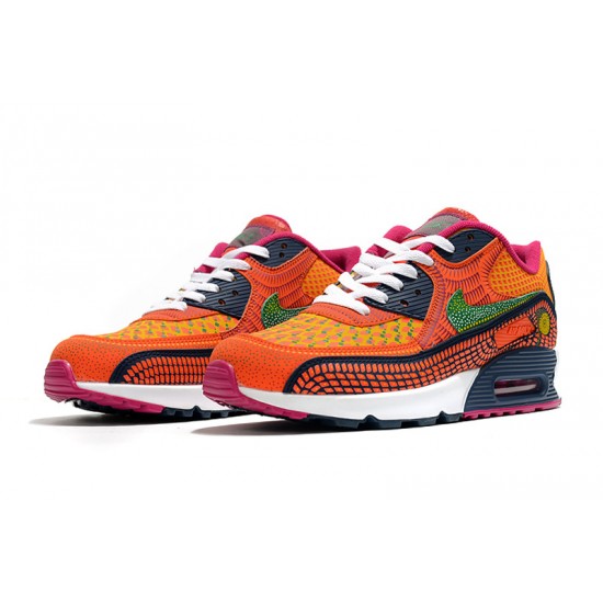 WMNS/Men Nike Air Max 90 Orange Pink Running Shoes