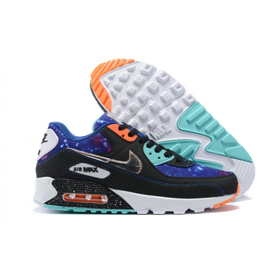 WMNS/Men Nike Air Max 90 Supernova Blue White CW6018-001 Running Shoes