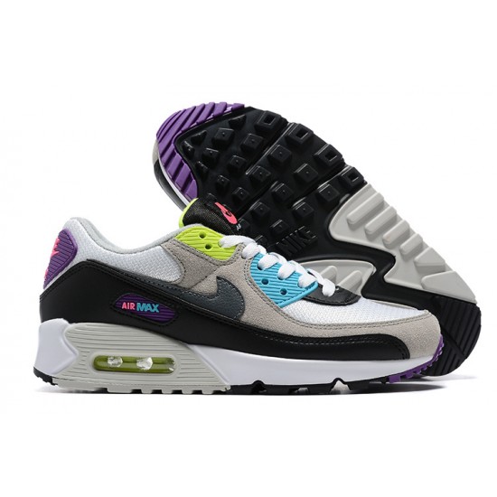 WMNS Nike Air Max 90 Black Grey DR9900-100 Running Shoes