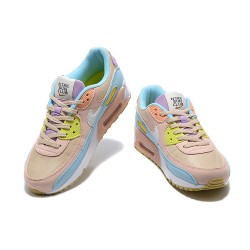 WMNS Nike Air Max 90 Pink Blue DJ9997-100 Running Shoes