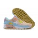 WMNS Nike Air Max 90 Pink Blue DJ9997-100 Running Shoes