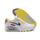 WMNS Nike Air Max 90 White Yellow Running Shoes