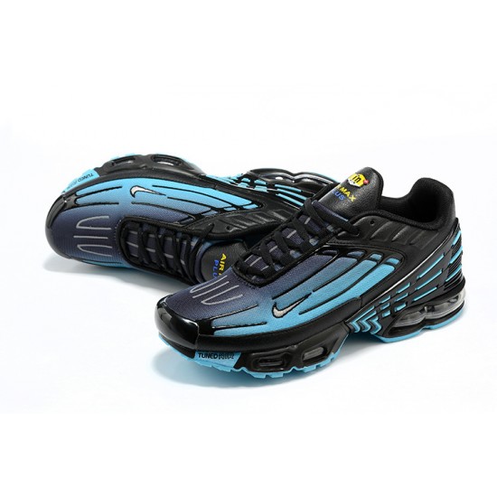 Men Nike Air Max Plus 3 Black Blue CK6715-103 Running Shoes