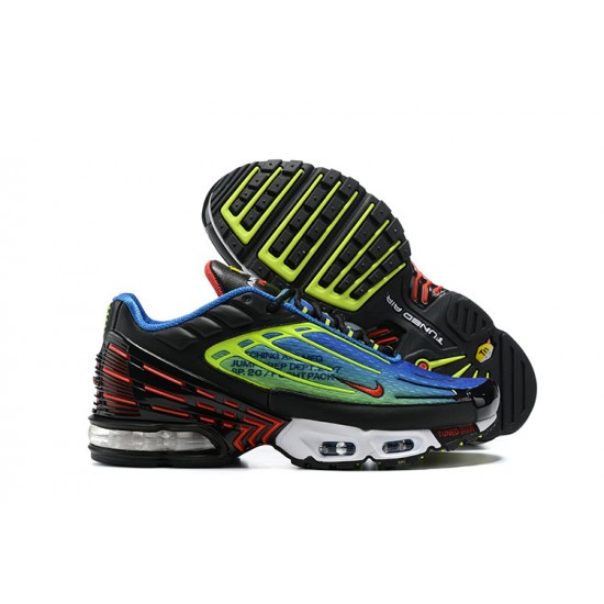 Men Nike Air Max Plus 3 Black Blue CU4710-400 Running Shoes