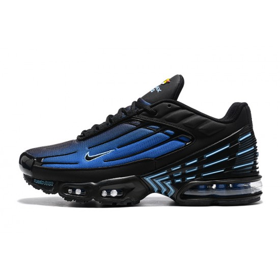 Men Nike Air Max Plus 3 Black Blue DZ4508-001 Running Shoes