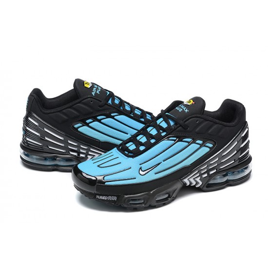 Men Nike Air Max Plus 3 Black Blue FQ2417-001 Running Shoes