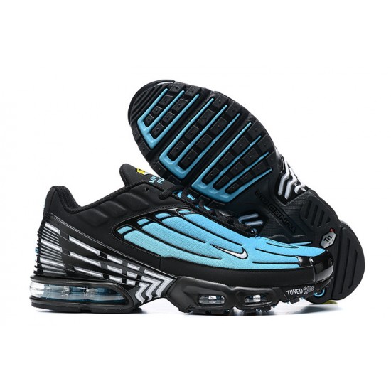 Men Nike Air Max Plus 3 Black Blue FQ2417-001 Running Shoes