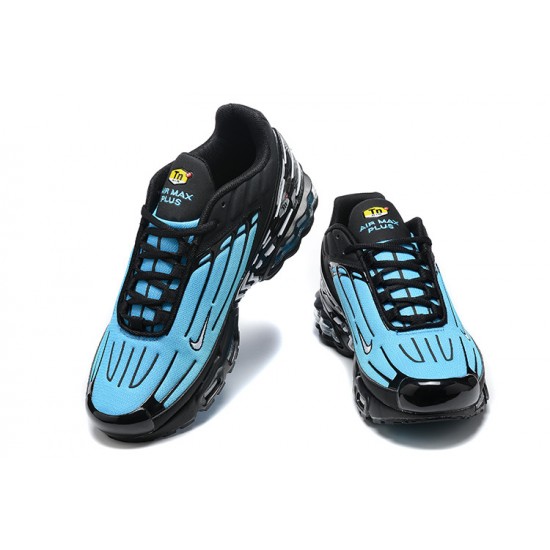 Men Nike Air Max Plus 3 Black Blue FQ2417-001 Running Shoes