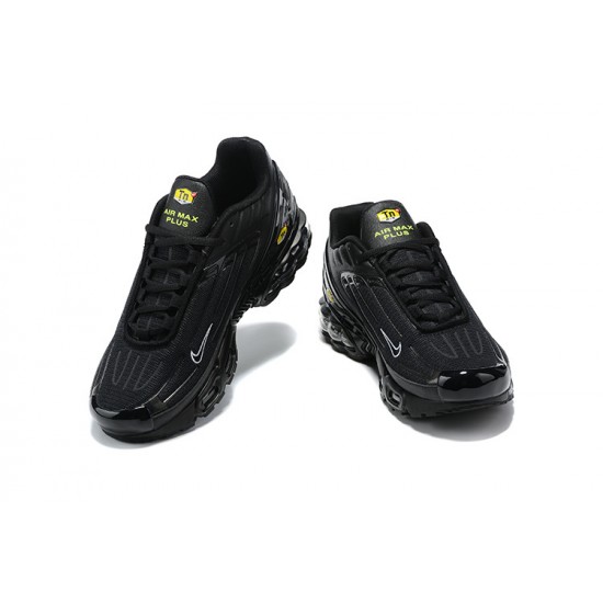 Men Nike Air Max Plus 3 Black Green Running Shoes