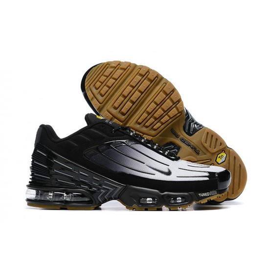 Men Nike Air Max Plus 3 Black Grey and Brown Running Shoes