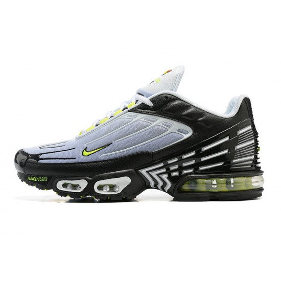 Men Nike Air Max Plus 3 Black Grey and Green Running Shoes