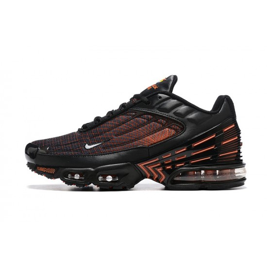 Men Nike Air Max Plus 3 Black Orange FB3352-001 Running Shoes