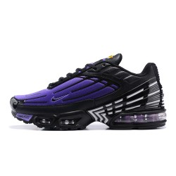 Men Nike Air Max Plus 3 Black Purple CD7005-100 Running Shoes