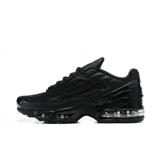 Men Nike Air Max Plus 3 Black Yellow Running Shoes