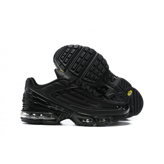 Men Nike Air Max Plus 3 Black Yellow Running Shoes