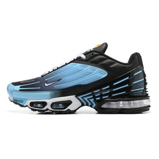 Men Nike Air Max Plus 3 Black and Blue Running Shoes