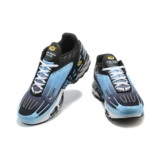 Men Nike Air Max Plus 3 Black and Blue Running Shoes