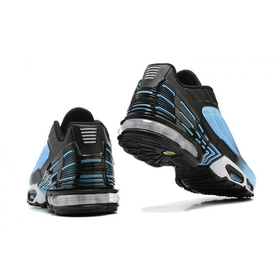 Men Nike Air Max Plus 3 Black and Blue Running Shoes